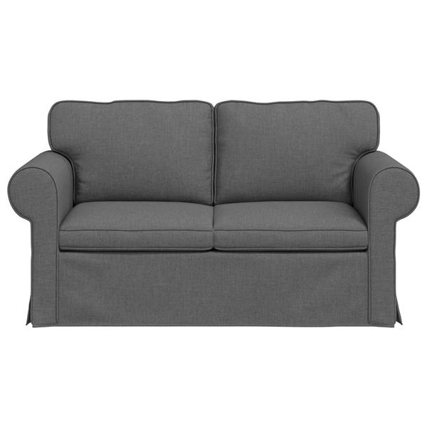 Grote foto vidaxl bank 120cm donkergrijs metaal huis en inrichting bankstellen