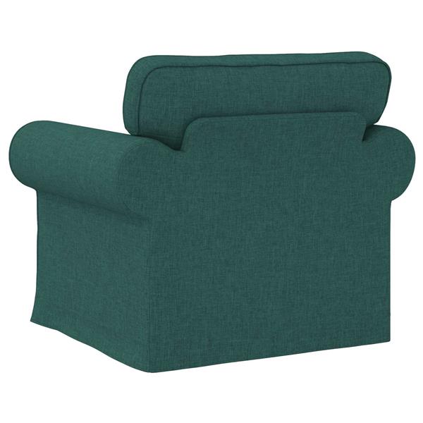 Grote foto vidaxl bank 60cm donkergroen metaal huis en inrichting bankstellen