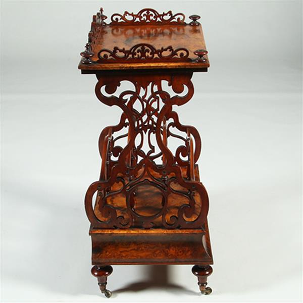 Grote foto canterbury voor bladmuziek maar ook als dranktafeltje een uitkomst ca 1865 no.361880 antiek en kunst stoelen en banken