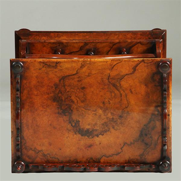 Grote foto canterbury voor bladmuziek maar ook als dranktafeltje een uitkomst ca 1865 no.361880 antiek en kunst stoelen en banken