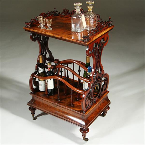 Grote foto canterbury voor bladmuziek maar ook als dranktafeltje een uitkomst ca 1865 no.361880 antiek en kunst stoelen en banken