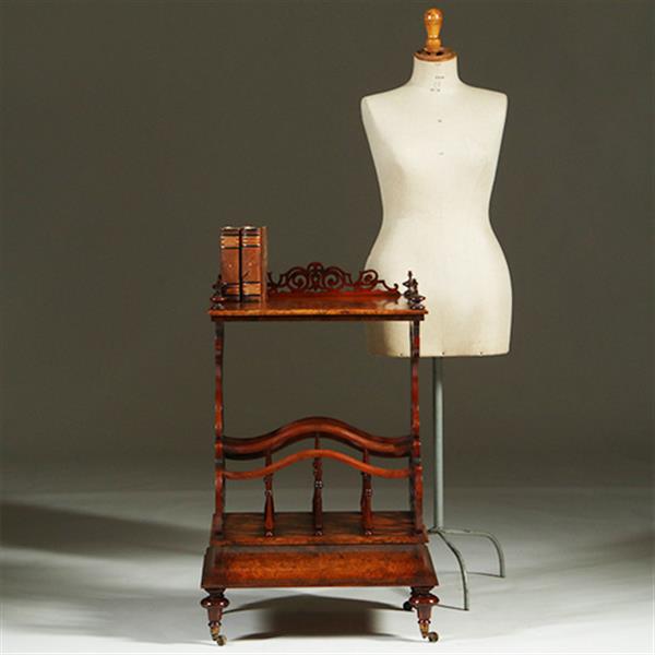 Grote foto canterbury voor bladmuziek maar ook als dranktafeltje een uitkomst ca 1865 no.361880 antiek en kunst stoelen en banken