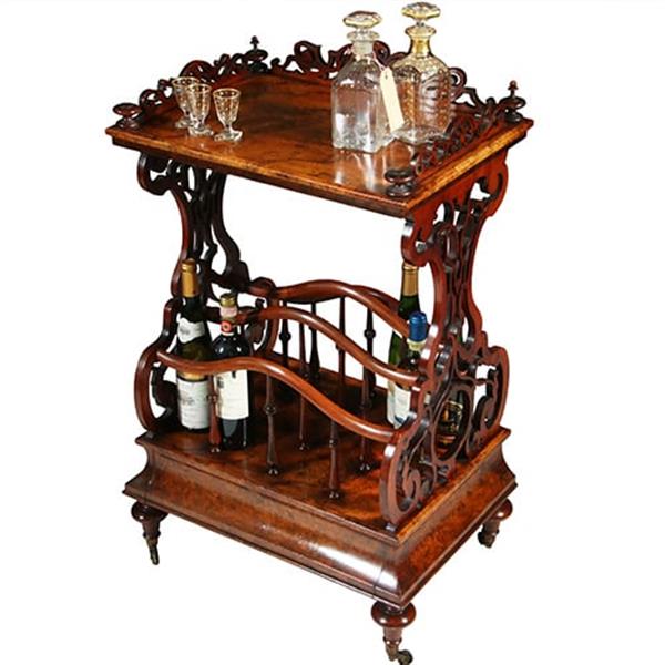 Grote foto canterbury voor bladmuziek maar ook als dranktafeltje een uitkomst ca 1865 no.361880 antiek en kunst stoelen en banken