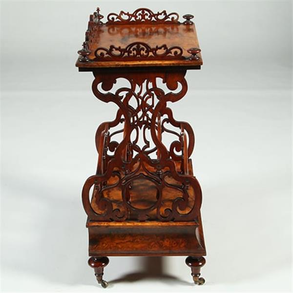 Grote foto canterbury voor bladmuziek maar ook als dranktafeltje een uitkomst ca 1865 no.361880 antiek en kunst stoelen en banken