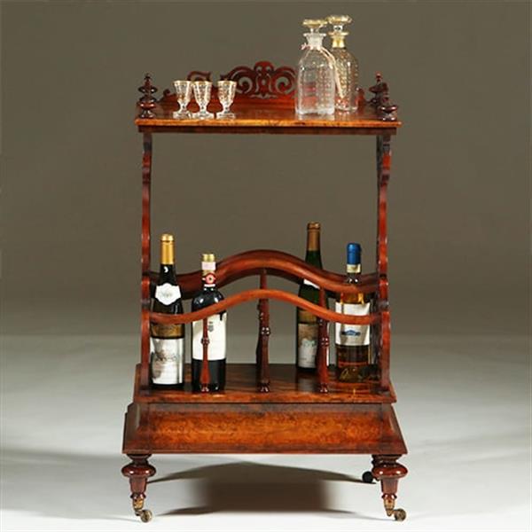 Grote foto canterbury voor bladmuziek maar ook als dranktafeltje een uitkomst ca 1865 no.361880 antiek en kunst stoelen en banken