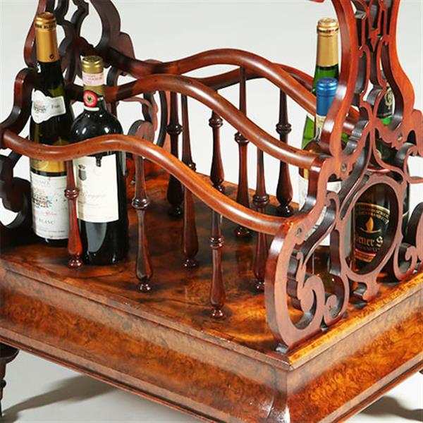 Grote foto canterbury voor bladmuziek maar ook als dranktafeltje een uitkomst ca 1865 no.361880 antiek en kunst stoelen en banken