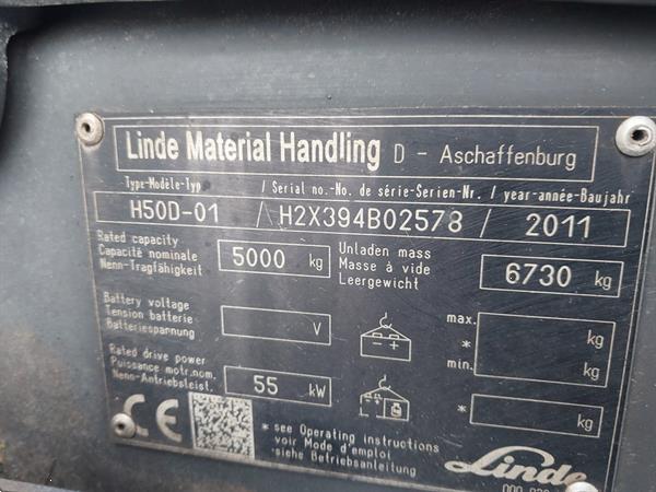 Grote foto linde h50d met cabine en kachel agrarisch heftrucks