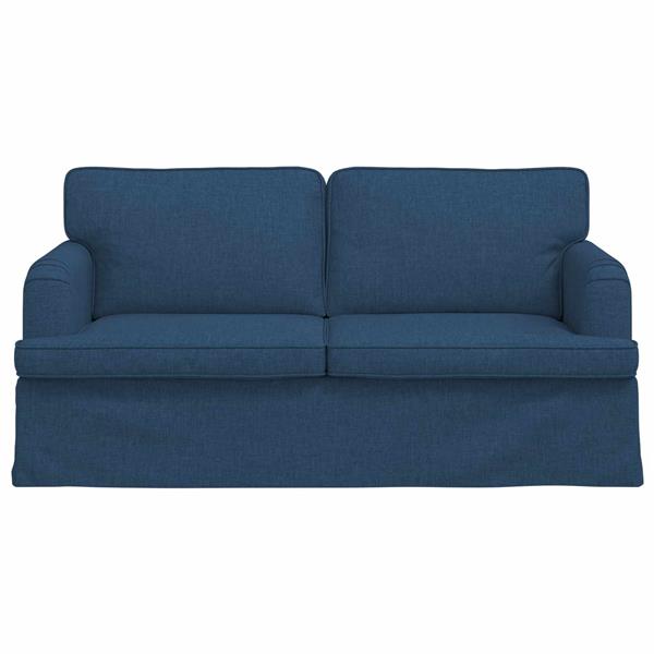 Grote foto vidaxl bank 140cm blauw metaal huis en inrichting bankstellen