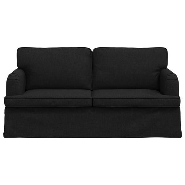 Grote foto vidaxl bank 140cm zwart metaal huis en inrichting bankstellen