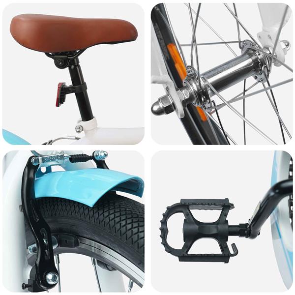 Grote foto vidaxl kinderfiets 24 inch voor 8 12 jaar oud lichtblauw fietsen en brommers herenfietsen