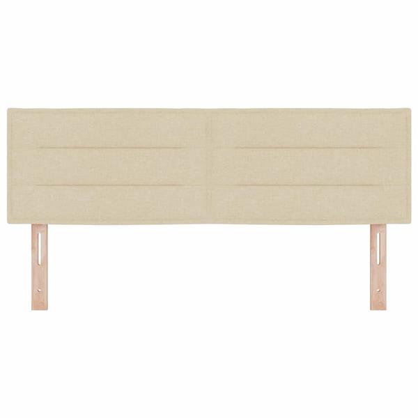 Grote foto vidaxl hoofdbord met hoofdeinde cr me 160 cm nep leer antiek en kunst stoelen en banken