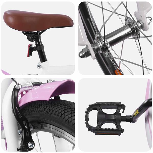 Grote foto vidaxl kinderfiets 24 inch voor 8 12 jaar oud lichtroze fietsen en brommers herenfietsen