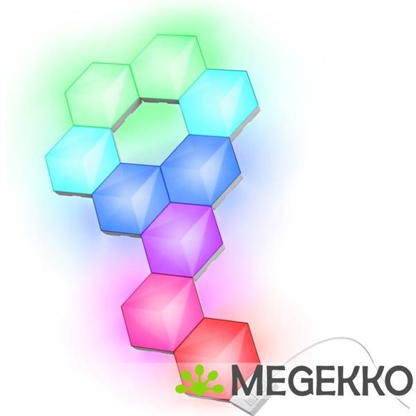 Grote foto trust gxt 903 vybz rgb hexagon light panels 3 pack uitbreidingsset computers en software overige computers en software
