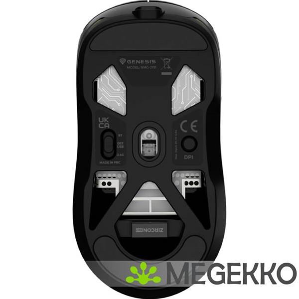 Grote foto genesis nmg 2191 zircon 660 gaming muis zwart computers en software overige computers en software