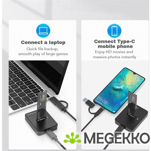 Grote foto gembird ssd docking station usb a usb c computers en software harde schijven