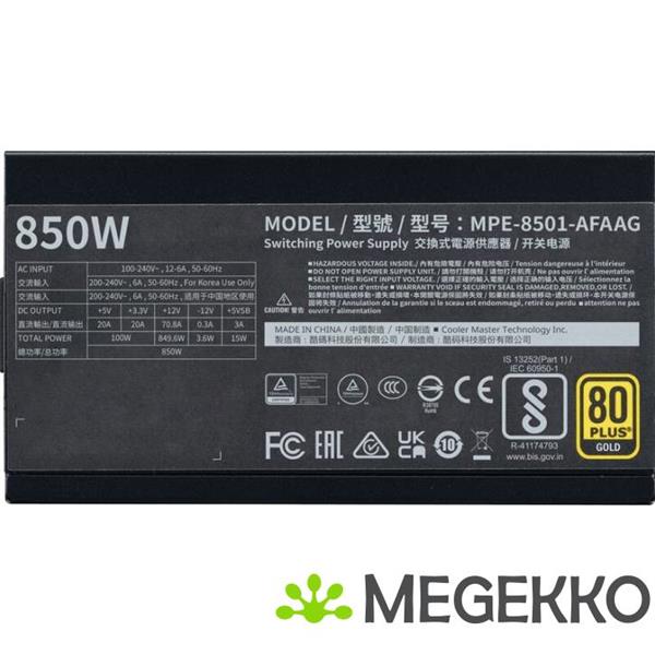 Grote foto cooler master mwe gold 850 full modular v2 atx 3.1 computers en software overige