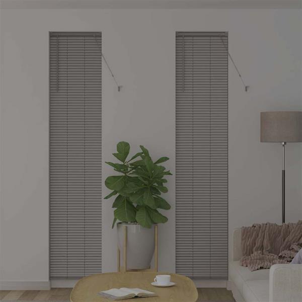 Grote foto vidaxl venetiaanse jaloezie n zilver 220 x 45 cm aluminium huis en inrichting gordijnen en lamellen