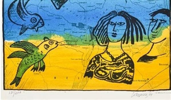 Grote foto corneille zeeland antiek en kunst litho en zeefdrukken