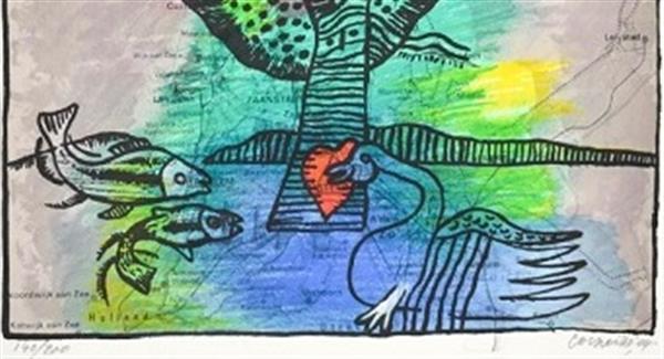 Grote foto corneille noord holland antiek en kunst litho en zeefdrukken