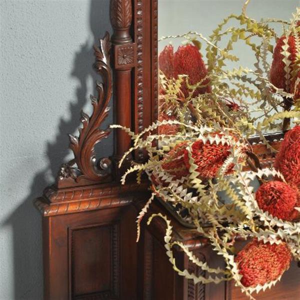 Grote foto reusachtige staande lspiegel met jardini re de blikvanger in een grote hal no.411569 hoogte 2 35 antiek en kunst spiegels