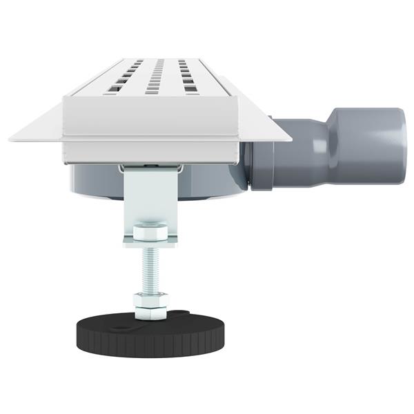 Grote foto vidaxl doucheafvoer glasdeksel met 360 sifon zilver 90 cm doe het zelf en verbouw sanitair