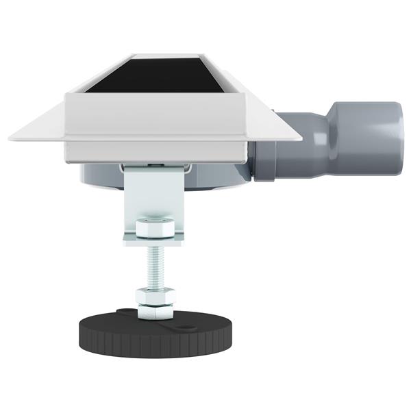 Grote foto vidaxl doucheafvoer glasdeksel met 360 sifon zwart 100 cm doe het zelf en verbouw sanitair