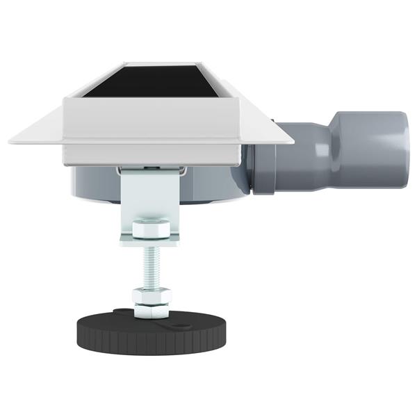 Grote foto vidaxl doucheafvoer glasdeksel met 360 sifon zwart 90 cm doe het zelf en verbouw sanitair