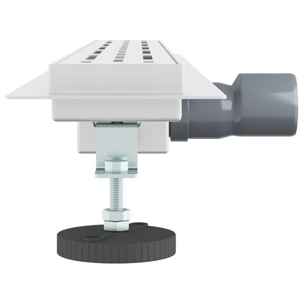 Grote foto vidaxl doucheafvoer met lijndesign zilver 80 cm roestvrij staal 304 doe het zelf en verbouw sanitair