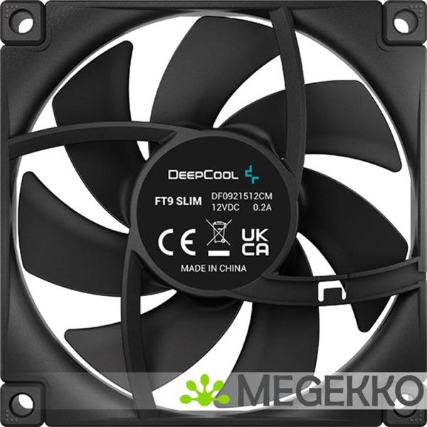 Grote foto deepcool ft9 slim computer behuizing luchtkoeler 9 2 cm zwart 1 stuk s computers en software overige computers en software