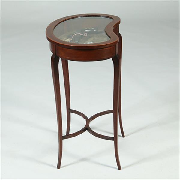 Grote foto victoriaans niervormig juwelentafeltje mahoniehout ca 1875 no.361845 antiek en kunst stoelen en banken