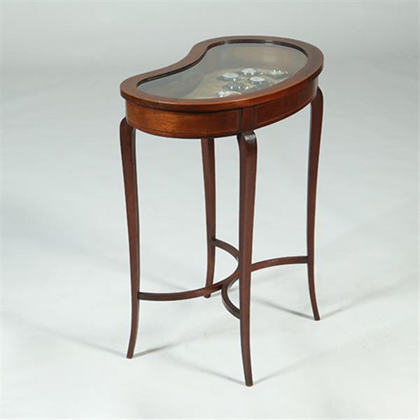 Grote foto victoriaans niervormig juwelentafeltje mahoniehout ca 1875 no.361845 antiek en kunst stoelen en banken