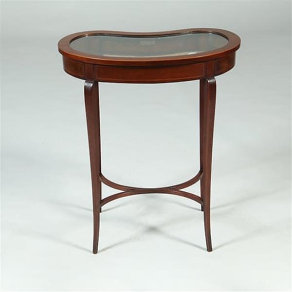 Grote foto victoriaans niervormig juwelentafeltje mahoniehout ca 1875 no.361845 antiek en kunst stoelen en banken