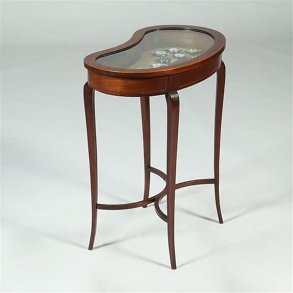 Grote foto victoriaans niervormig juwelentafeltje mahoniehout ca 1875 no.361845 antiek en kunst stoelen en banken