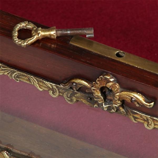 Grote foto frans palissander juwelentafeltje rijk met brons afgewerkt ca 1865 no.361890 antiek en kunst stoelen en banken