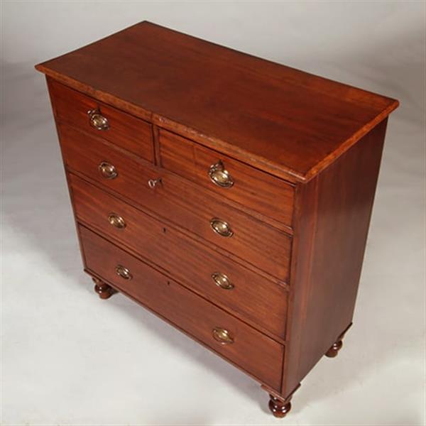 Grote foto ladenkast in mahonie met 3 lange en twee korte laden ca 1875 no.362930 antiek en kunst stoelen en banken