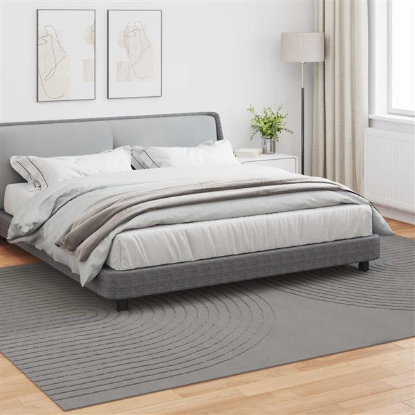 Grote foto vidaxl vloerkleden rechthoekig grijs 280 x 200 cm huis en inrichting vloerbedekking en kleden