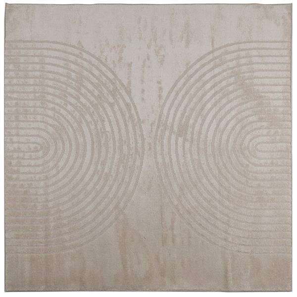 Grote foto vidaxl vloerkleden vierkant beige 200 x 200 cm huis en inrichting vloerbedekking en kleden