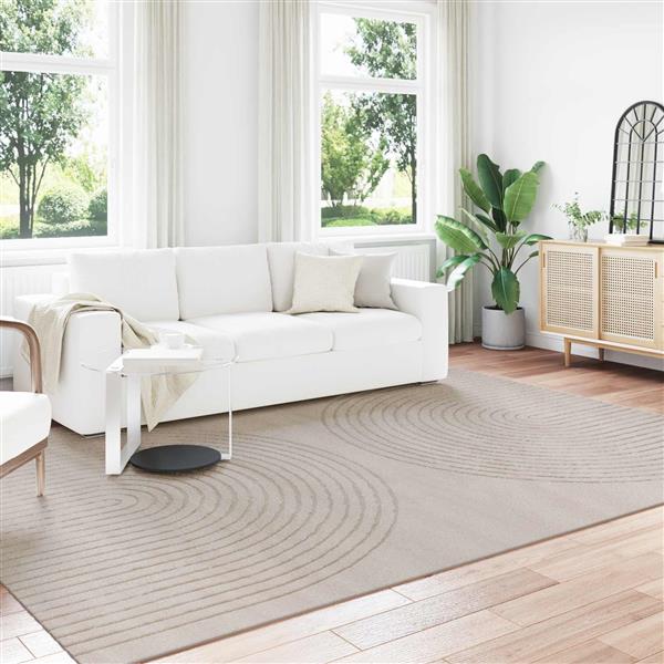 Grote foto vidaxl vloerkleden rechthoekig beige 340 x 240 cm huis en inrichting vloerbedekking en kleden
