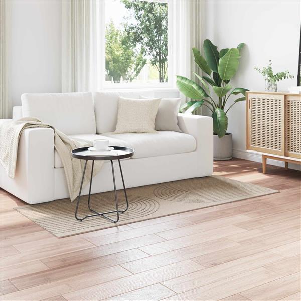 Grote foto vidaxl vloerkleden rechthoekig beige 150 x 80 cm huis en inrichting vloerbedekking en kleden