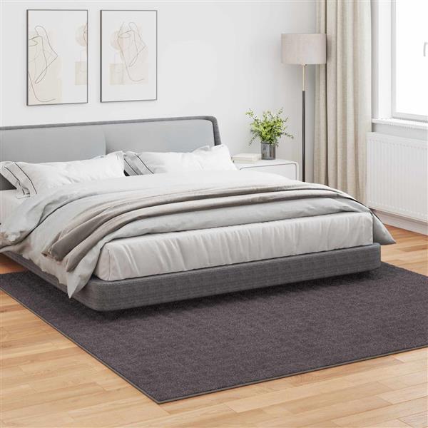 Grote foto vidaxl vloerkleden vierkant antraciet 240 x 240 cm huis en inrichting vloerbedekking en kleden