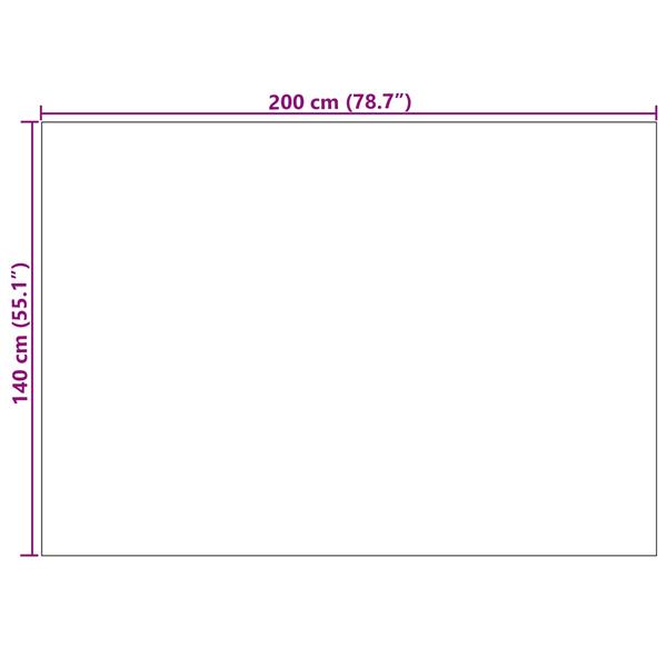 Grote foto vidaxl vloerkleden rechthoekig antraciet 200 x 140 cm huis en inrichting vloerbedekking en kleden