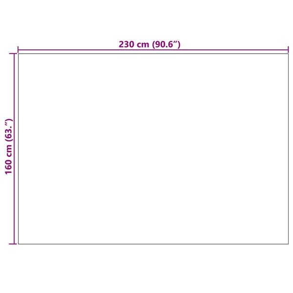 Grote foto vidaxl vloerkleden rechthoekig grijs 230 x 160 cm huis en inrichting vloerbedekking en kleden