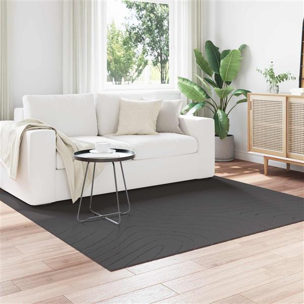 Grote foto vidaxl vloerkleden vierkant antraciet 120 x 120 cm huis en inrichting vloerbedekking en kleden