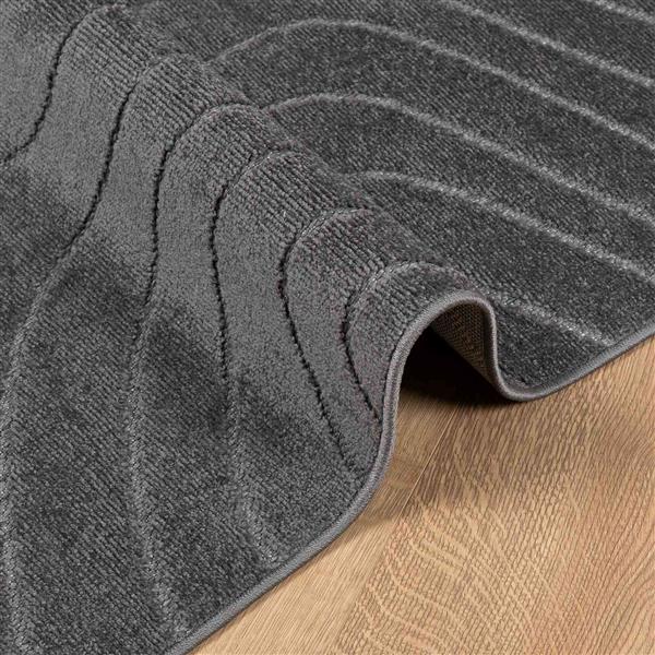 Grote foto vidaxl vloerkleden rechthoekig antraciet 340 x 240 cm huis en inrichting vloerbedekking en kleden