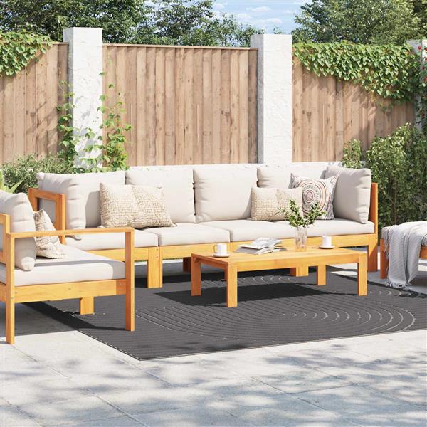 Grote foto vidaxl vloerkleden vierkant antraciet 240 x 240 cm huis en inrichting vloerbedekking en kleden