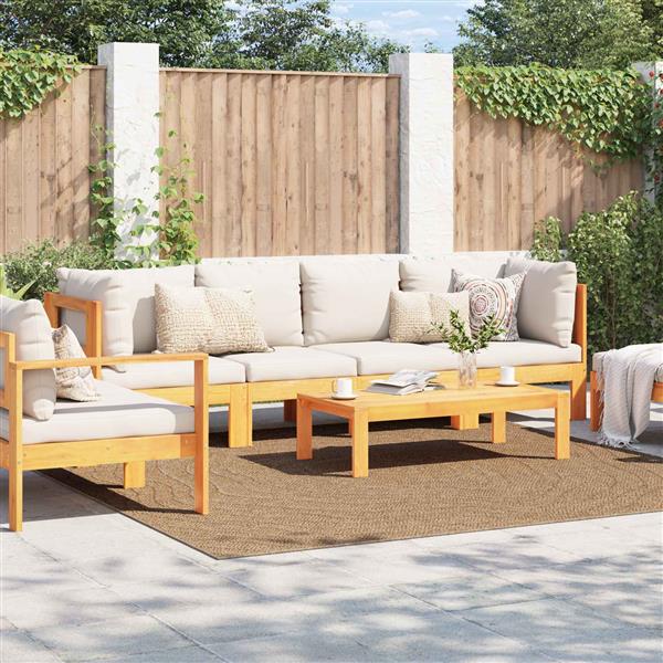 Grote foto vidaxl vloerkleden moir vierkant naturel 240 x 240 cm huis en inrichting vloerbedekking en kleden