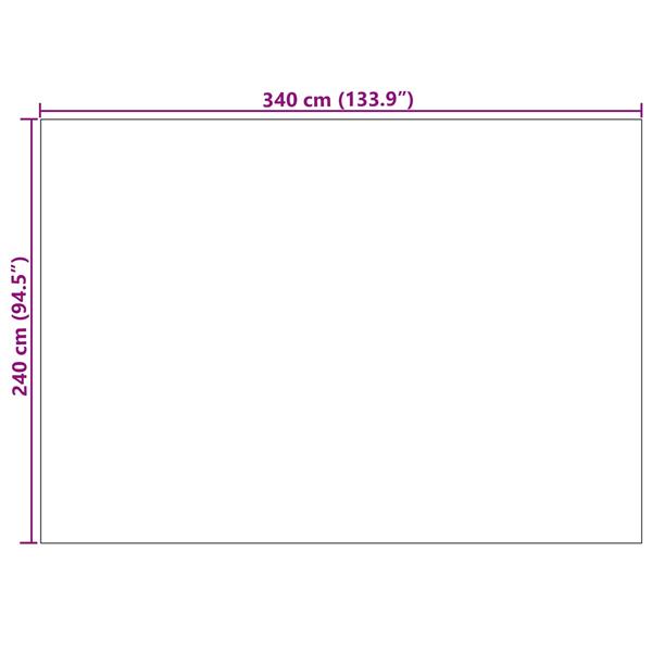 Grote foto vidaxl vloerkleden rechthoekig cr me 340 x 240 cm huis en inrichting vloerbedekking en kleden