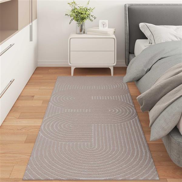 Grote foto vidaxl vloerkleden rechthoekig beige 150 x 80 cm huis en inrichting vloerbedekking en kleden