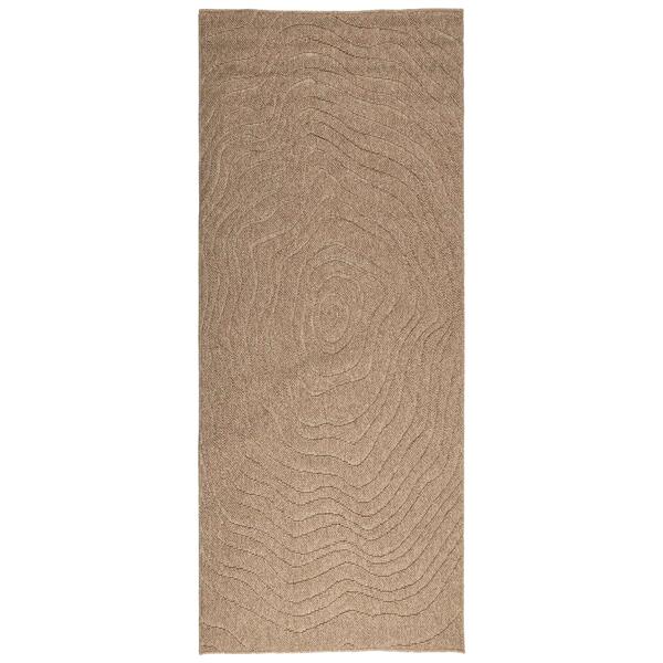 Grote foto vidaxl vloerkleden moir rechthoekig naturel 200 x 80 cm huis en inrichting vloerbedekking en kleden