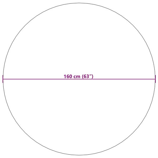 Grote foto vidaxl vloerkleden rond naturel 160 cm huis en inrichting vloerbedekking en kleden